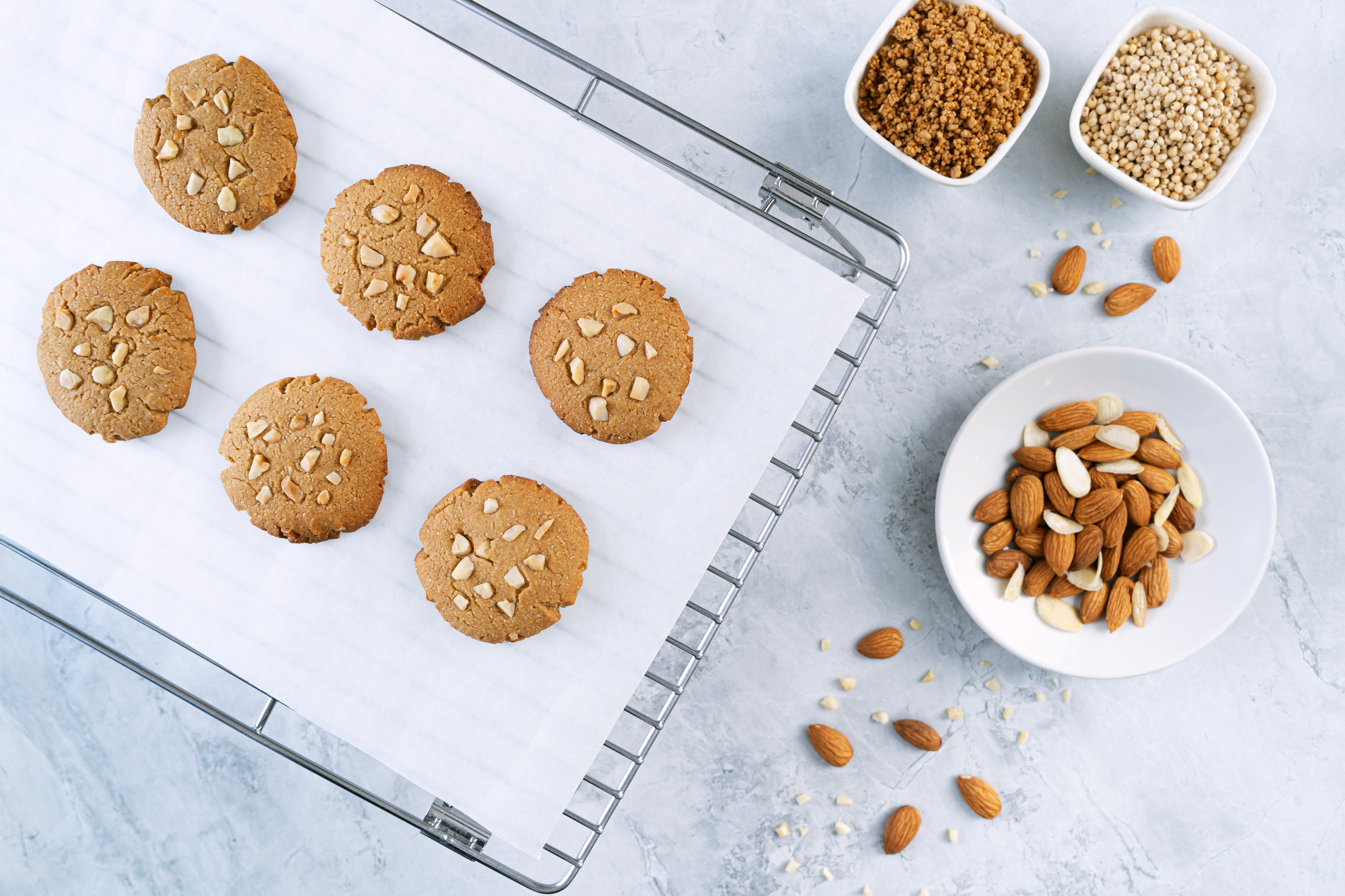 Almond Jowar Cookies